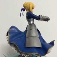 Figura De Acción Anime Fate/Stay Night Saber 23CM Caliburn Escena De Batalla Figura De Lili Caballero Rey Regalo Para Niños Decoración PVC Unisex - details 7