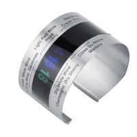 Termómetro De Vino De Acero Inoxidable Con LCD Pulsera Sensor De Temperatura Para Botella De Cerveza Y Vinos Rojos - details 1