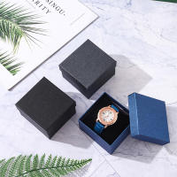 Caja De Regalo Para Reloj Negro Con Almohadilla Y Estuche De Exhibición Para Relojes De Pulsera Organizador De Almacenamiento Para Hombres Y Mujeres - details 0