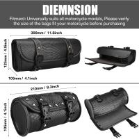Bolsa De Sillín De Motocicleta De Cuero PU Con Patrón De Cocodrilo Bolsa De Equipaje Para Harley Sportster Chopper Bobber Cruiser - details 0