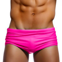 Nuevos Shorts De Baño Para Hombre En Color Sólido Moda De Playa Ropa Deportiva De Natación Estilo Boxer Material Nylon Elástico Talla Verdadera - details 22