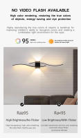 Lámpara De Pared LED Negra Y Blanca Para Sala De Estar TV Sofá Iluminación Interior Moderna En Largo Tira LED AC85-265V - details 4