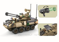Kit De Bloques De Construcción Sluban 310PCS OEF Stryker-ADS Sistema De Defensa Aérea Militar Modelo Educativo Para Niños - details 3