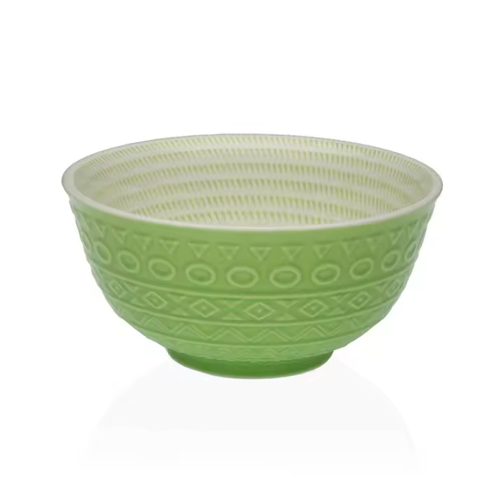Bol para Aperitivos Versa Verde Cerámica Porcelana 16 x 7,7 x 16 cm - 1