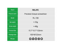 RELIFE RL-726 Destornillador De Precisión 3D Con Diseño Magnético Fuerte Para Reparación De Móviles Y Computadoras Herramienta De Desmontaje - details 15
