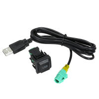 Adaptador De Cable De Audio USB Para CD Player Radio Repuesto Para VW Volkswagen Longitud 130cm Accesorio De Estéreo De Coche - details 0