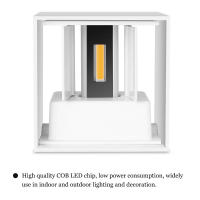 Lámpara De Pared LED IP65 Para Exteriores Luz De Balcón Y Porche Decorativa Para Jardín Y Pasaje Iluminación Interior Luz De Lado De Cama Aluminio AC110V 220V - details 6