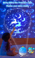 Luz De Proyección De Galaxia Corona Noche Estelar Luz De Ambiente Cumpleaños Control Remoto Rotatoria LED Para Dormitorio - details 3