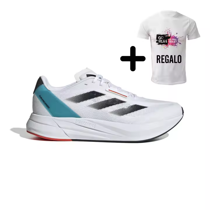 ADIDAS DURAMO SPEED M IE9674, Zapatilla running hombre de color blanco + REGALO CAMISETA - 1