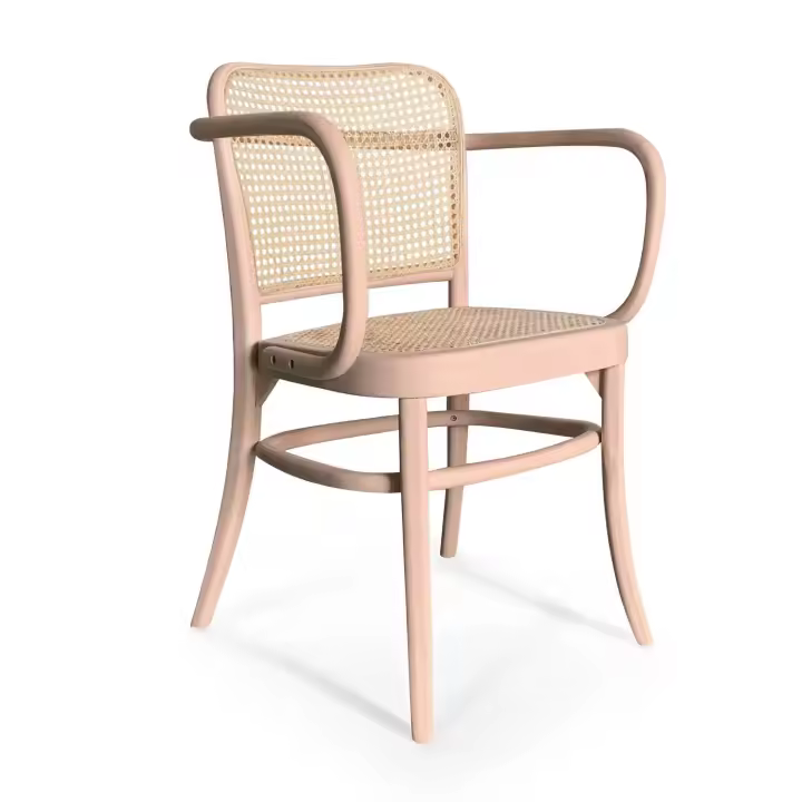 Silla de Comedor LÚZETE Hannah - Madera de Olmo - Rosa - 1