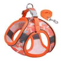 Juego De Arnés Ajustable Para Perros Y Gatos Con Rayas Reflectantes Para Caminar Arnes Transpirable Para Todas Las Estaciones Para Pequeños - details 12