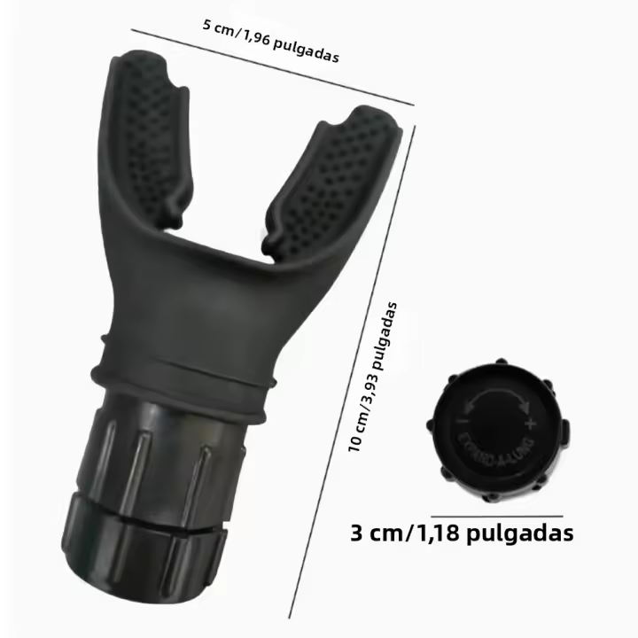 Entrenador De Respiración Deportiva Portátil Con Regulador De Intensidad Ajustable Mejora La Capacidad Pulmonar Y Fuerza Abdominal - 1