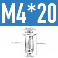 30pcs Tornillos De Flor M4M5M6 Con Tornillos De Jack Y Plomadas De Expansión Para Abrazaderas De Cortina Y Clavos De Rosca - details 9