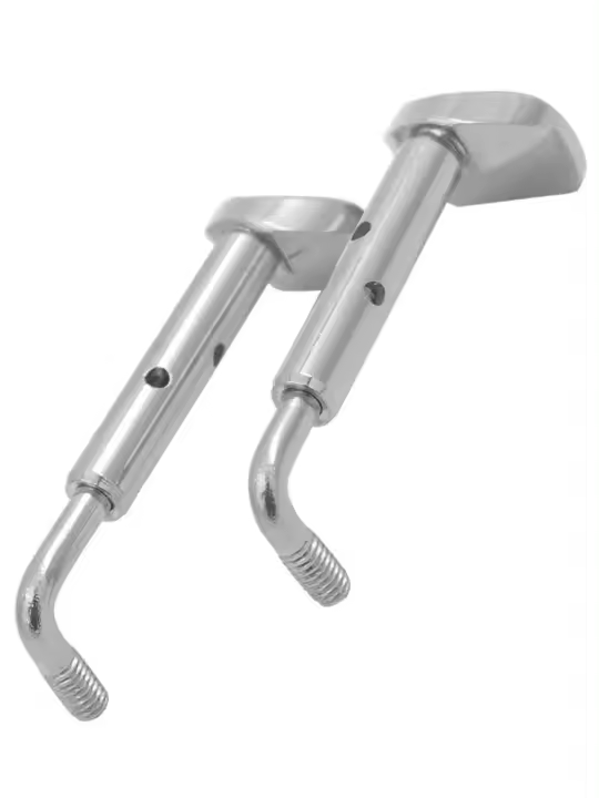 Juego De 2 Piezas De Soporte Para Barba De Violín Con Tornillos Metálicos Profesionales Accesorios Para Instrumentos De Cuerda Repuesto Para 3/4 Y 4/4 - 1