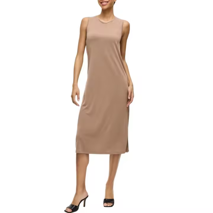 VIMODALA O-NECK S/L MIDI DRESS  Mountain Trail - 1