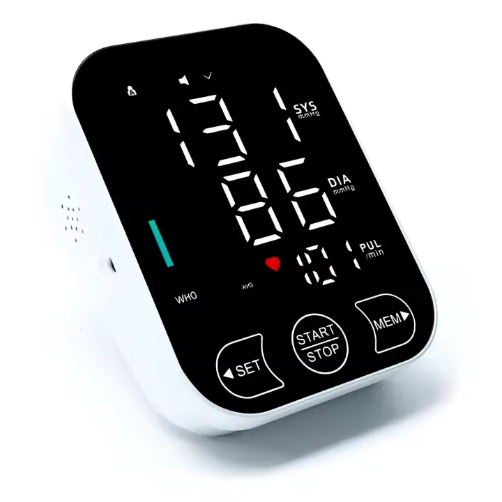 Tensiómetro de Brazo digital , medición precisa de la presión arterial y el pulso, validado clínicamente, Medidor Automático De Presión Arterial Para La Parte Superior Del Brazo, pantalla LCD grande, Con Voz - 1