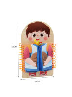 Tablero De Ocupaciones Montessori Para Niños Tablero De Juegos Educativos Tempranos De Madera Para Niños Pequeños Libros Sensory Práctica De Vestir Regalo - details 10