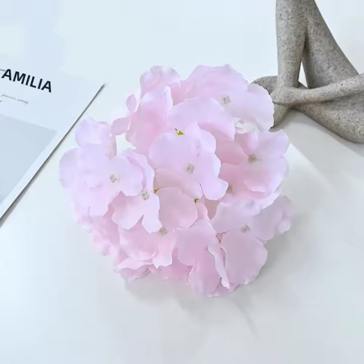 10pcs Cabezas De Hydrangea De Seda Con Tallos Flores Artificiales Para Decoración De Casas Y Bodas - 1
