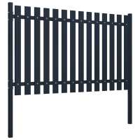 vidaXL Panel de valla acero recubrimiento polvo antracita Dimensiones 174.5 x 75 cm,  174.5 x 100 cm,  174.5 x 125 cm y mas Perfecta para plantas y animales, múltiples usos malla para ventilación, seguridad, ventana, jardín - details 1