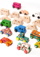 Coche De Graffiti De Madera DIY Para Niños Set De Pintura Y Coloración Modelo De Construcción Tridimensional Sin Baterías - details 14