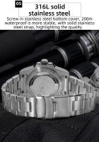 Reloj De Pulsera Mecánico Para Hombre ADDIESDIVE Lujo Cristal De Zafiro Resistente Al Agua 200M Luminoso Acero Inoxidable Analogo AD2064 - details 8