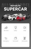 Lamborghini Revuelto Supercar De 1:24 En Escala Colección De Juguetes Metálicos Con Sonido Y Luz Vehículo Diecast Para Niños - details 1