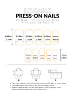 Uñas Postizas Francesas Cortas 24 PCs Con 1 Jelly Y 1 Archivo De Uñas Material ABS Estilo Diverso Sin Químicos De Alta Importancia - details 23