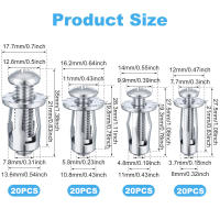 30pcs Tornillos De Flor M4M5M6 Con Tornillos De Jack Y Plomadas De Expansión Para Abrazaderas De Cortina Y Clavos De Rosca - details 1