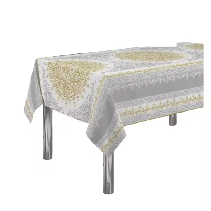 ARTEMANTEL Mantel Antimanchas ARABESQUE GRIS/DORADO Poliéster - 1