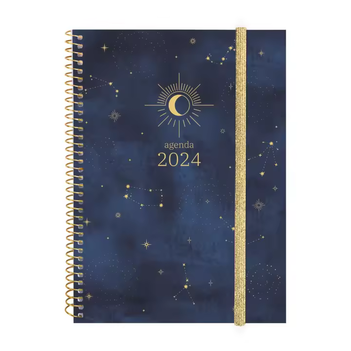 Finocam - Agenda Espiral Design Collection 2024 Moon Enero 2024 - Diciembre 2024 (12 meses) Español - 1