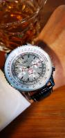 Reloj Automático JARAGAR Pilot Para Hombres Multifuncional Con Dial Sub Con Correa De Cuero Lujo Marca Top Resistentes Al Agua Y Choque - details 6