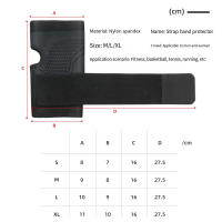 1PC Guantes De Palma Tejidos Para Levantamiento De Pesas Y Deportes Protección Respirables Con Fijación De Presión Accesorio Deportivo Universal De Nylon - details 0