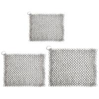 Limpia Maille De Acero Inoxidable 316 Para Sartenes De Cerámica Y Barbacoas Fácil De Limpia Anillos Pequeños Resistentes a Las Manchas Para Limpieza De Cocinas - details 0