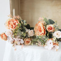 Bouquet De Flores Artificiales Peonía Otoño Rosa Silken Hydrangea Decoración Para Casamiento Hogar Jardín Accesorios De Falsa Planta Para Invierno - details 3
