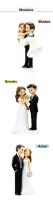 Figuras de tarta para boda, Figuras de tarta para boda originales, 3 modelos diferentes, Figuras de porcelana para tarta de boda, Detalles originales para boda, Decoración de tarta, Regalantes.com - details 2