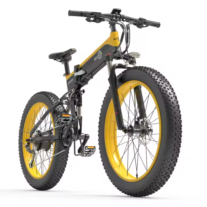 Bicicleta Eléctrica plegable Bezior x1500 de Grasa 26*4.0 48v12.8ah con freno hidráulico - 1