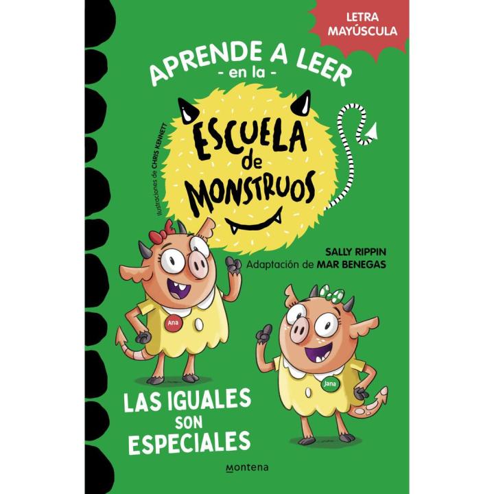 Libro APRENDE A LEER ESCUELA MONSTRUOS 3 LAS IGUALES SON ESPECIAL Editorial MONTENA