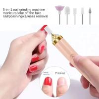 Herramienta De Manicura Eléctrica 5 En 1 Para Mujer Con Luz Portátil Mini Pulidora De Uñas Para Gel Y Maquillaje - details 3
