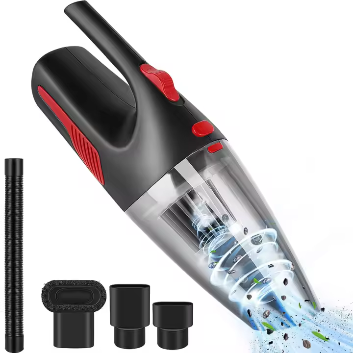 Sspirador de Mano Inalámbrico con Carga USB y Luz LED - Potente Aspirador para Coche - 1