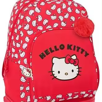 Mochila Gde. C/Ruedas Compact Extraible Hello Kitty Iconic 33X22X45Cm - 1