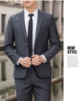 Traje De Novio Para Hombre Elegante Y Profesional Con Pantalones Color Sólido Moda Casual Talla Slim M-6XL Incluye Chaqueta Y Pantalones - details 3