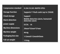 Cámara Mini IP 1080P HD Wireless WiFi Con Detección De Movimiento Cámara Inteligente Para Seguridad Infantil En El Hogar - details 11