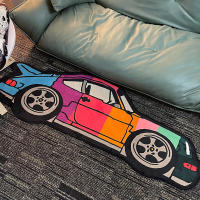 Carpetas De Coche Arcoíris Alfombra De Piso Suave Para Decoración De Hogar Y Dormitorio Alfombra De Área Para El Salón Con Diseño De Dibujos Animados - details 0