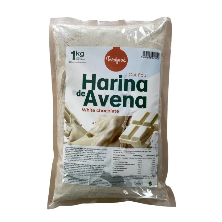 Harina de Avena 1kg - Torafood - Bajo en Azúcares y en grasas - Varios Sabores - Gofood - 1