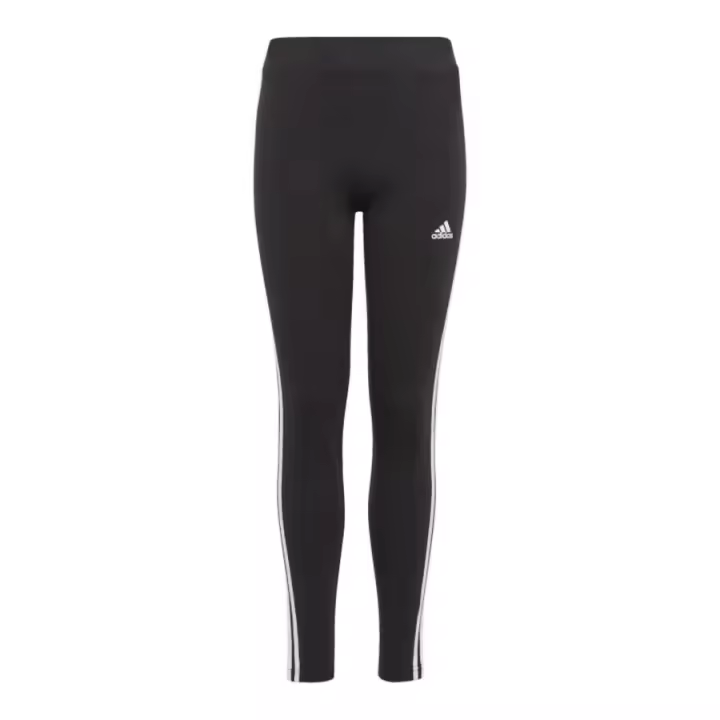 Leggings adidas 3-stripes Tights Jr. IC3623 – Mallas deportivas para jóvenes con diseño estilizado, cintura elástica y tejido de secado rápido, ideales para entrenamientos o para un look casual y cómodo. - 1