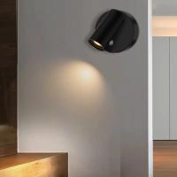 Lámpara De Pared LED Recargable Con Control Táctil Luz Sin Cable Rotatable Magnética Para Interiores Estilo Contemporáneo - details 4