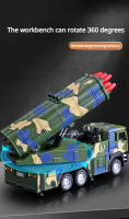 Juguete De Coche Lanzador De Misiles Y Rocket 1/32 Escala Metal Con Sonido Y Luz Vehículo Militar De Serie De Ingeniería Para Niños Regalos - details 3