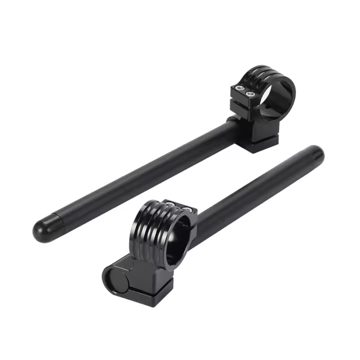 Manillar De Manillar Ajustable Universal Para Motocicletas De Carreras CNC Clip on Para Cafe Racers Barra De Manillar - 1
