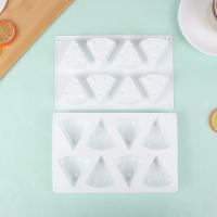 Molde De Silicona En Forma De Queso Con 8 Cavity Para Pastelería Herramienta De Cocina Antideslizante Para Hornear Y Postres - details 0