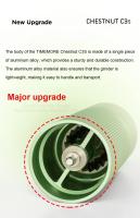 Timemore Chestnut C3S / C3ESP Molinillo De Café Manual Con Cuerpo De Metal Todo Metal Y Diseño Antideslizante Portátil Con Molienda De Bolas S2C - details 2